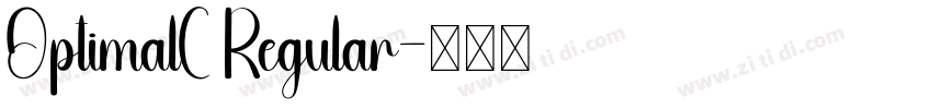 OptimalC Regular字体转换